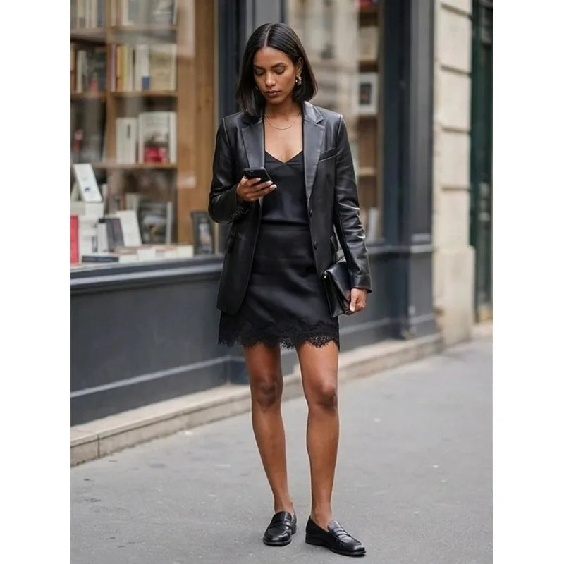 FANAN Women Fashion Solid Side Zipper Lace Hem Mini Skirts Shorts Vintage High Waist Female Chic Lady Shorts