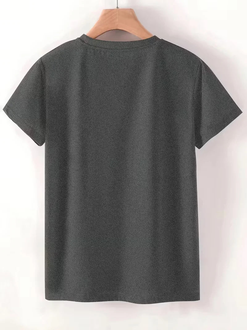 Plus Size Women's Short Sleeve T-Shirt Sarcasm Just One Of The Many Services I Offer soft and comfortable fabric summer outfits