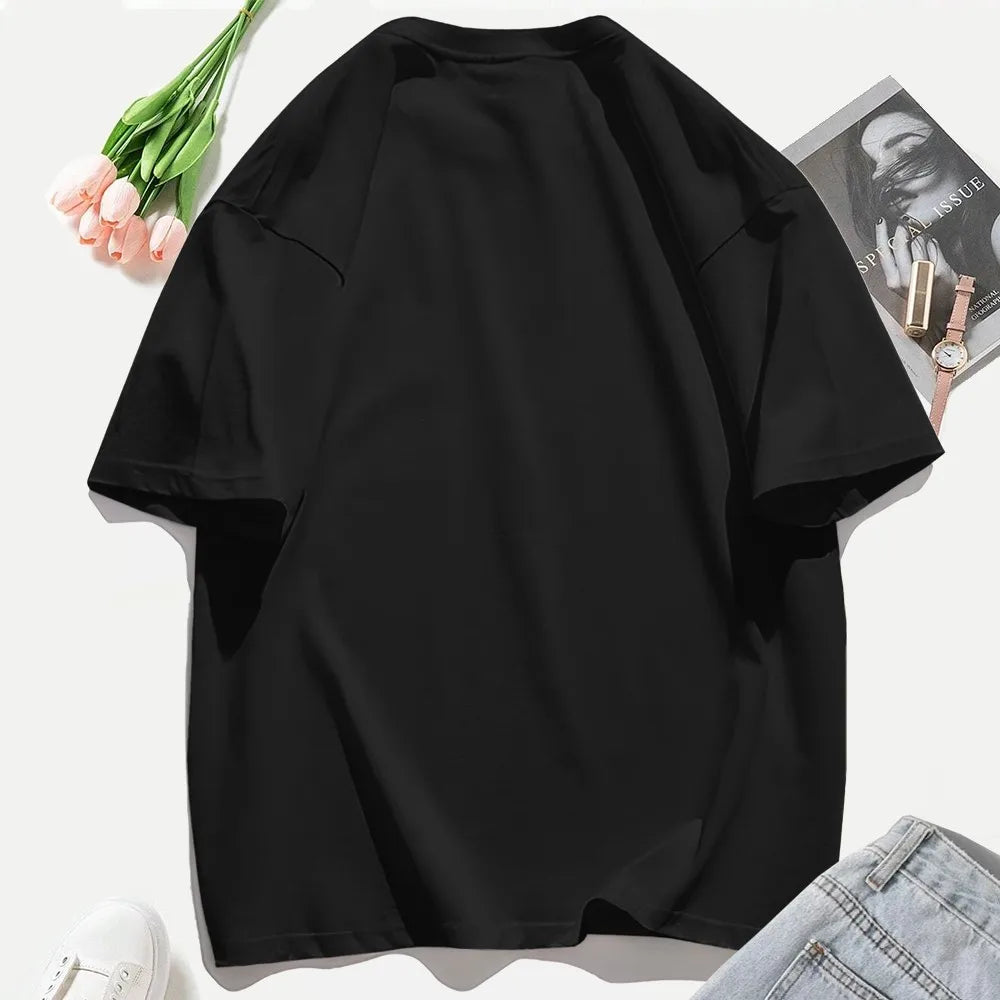 Six Seven 67 Printing T-Shirts Cotton Womens Summer Oversized Tops Soft Comfortable Short Sleeve T Shirts Casual O-Neck Clothes